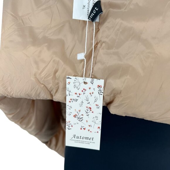 NWT Automet Cropped Lightweight Puffer Vest | Extra Large - Picture 3 of 6